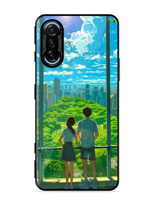 Cyberpunk Dreamscape Glossy Soft Edge Case for Poco F3 Gt (5G) Chachhi