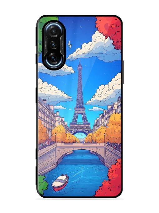 Parisian Panorama Glossy Soft Edge Case for Poco F3 Gt (5G) Chachhi