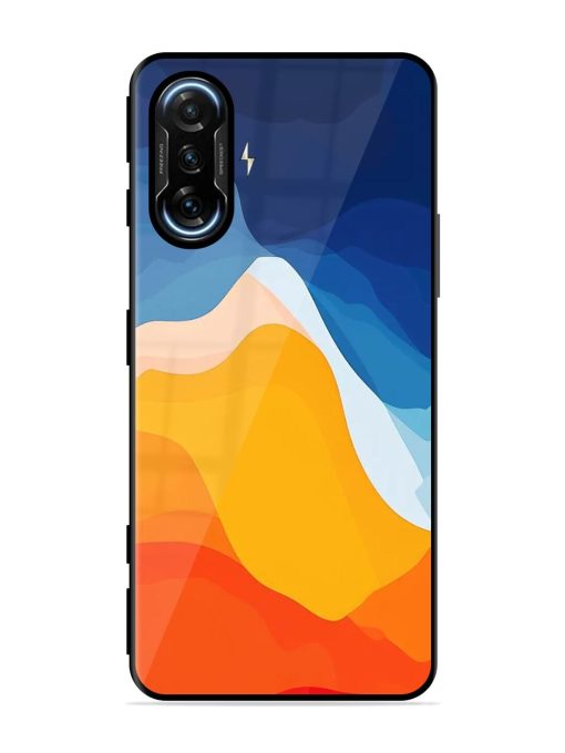 Liquid Landscape Glossy Soft Edge Case for Poco F3 Gt (5G) Chachhi