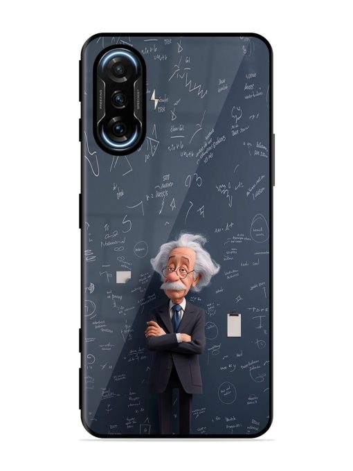 Albert Einstein Glossy Soft Edge Case for Poco F3 Gt (5G) Chachhi