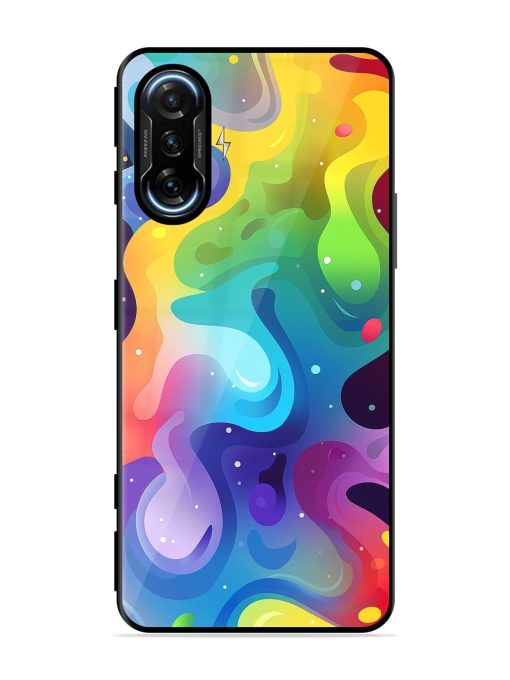 Rainbow River Glossy Soft Edge Case for Poco F3 Gt (5G) Chachhi