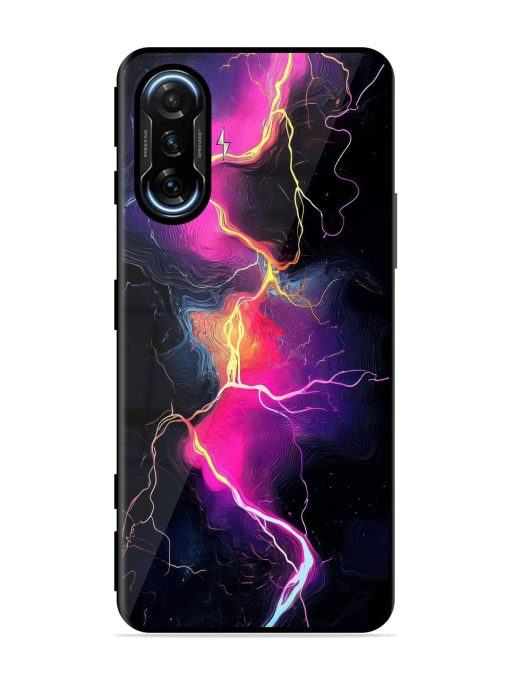 Electric Dreams Glossy Soft Edge Case for Poco F3 Gt (5G) Chachhi