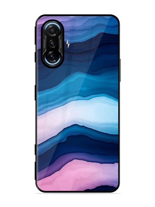 Oceanic Layers Glossy Soft Edge Case for Poco F3 Gt (5G) Chachhi