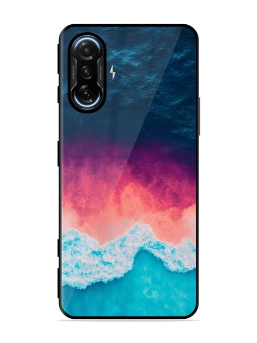 Where The Ocean Meets The Sky Glossy Soft Edge Case for Poco F3 Gt (5G) Chachhi