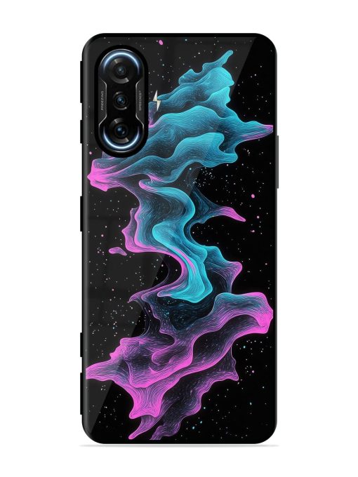 Cosmic Currents Glossy Soft Edge Case for Poco F3 Gt (5G) Chachhi