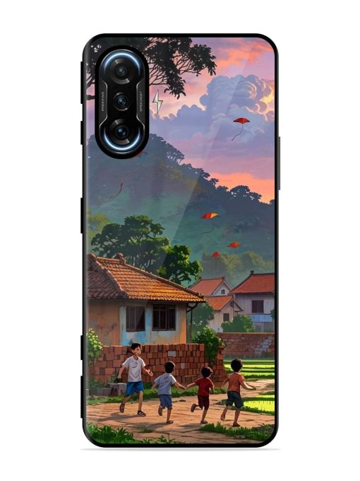 Sunset Play Glossy Soft Edge Case for Poco F3 Gt (5G)