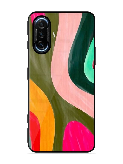 Wavy Wonder Glossy Soft Edge Case for Poco F3 Gt (5G) Chachhi