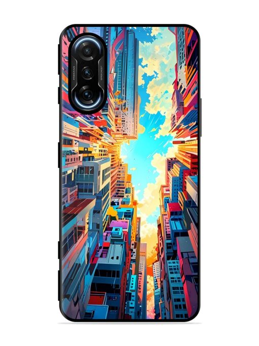 Skyward City Glossy Soft Edge Case for Poco F3 Gt (5G) Chachhi