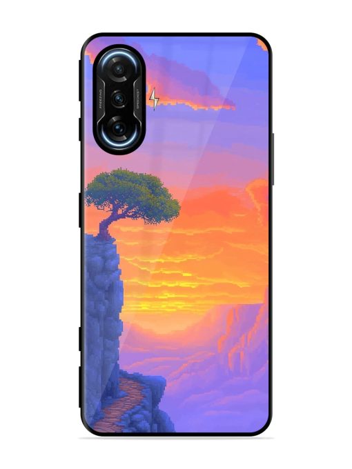 Cliffside Solitude Glossy Soft Edge Case for Poco F3 Gt (5G) Chachhi