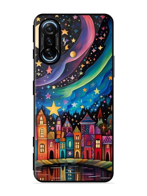 Starlit Village Glossy Soft Edge Case for Poco F3 Gt (5G) Chachhi