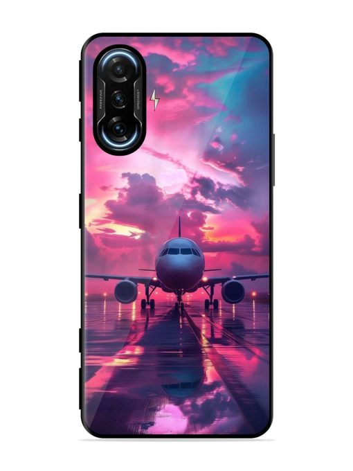 Neon Runway Glossy Soft Edge Case for Poco F3 Gt (5G) Chachhi