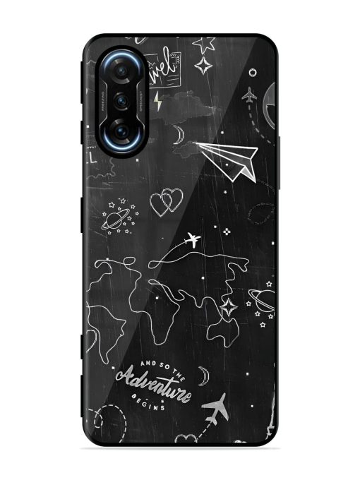 Wanderlust Sketchbook Glossy Soft Edge Case for Poco F3 Gt (5G) Chachhi