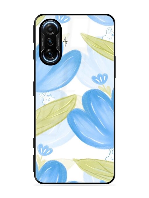 Bunny'S Blue Garden Glossy Soft Edge Case for Poco F3 Gt (5G) Chachhi