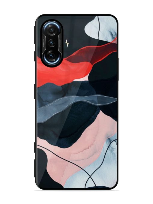 Dark Currents Glossy Soft Edge Case for Poco F3 Gt (5G) Chachhi