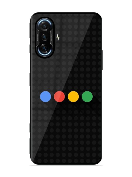 Google Dots Glossy Soft Edge Case for Poco F3 Gt (5G)