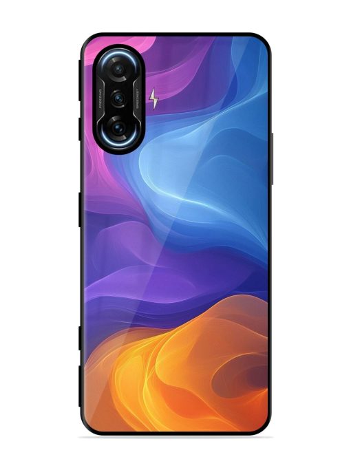 Cosmic Currents Glossy Soft Edge Case for Poco F3 Gt (5G) Chachhi