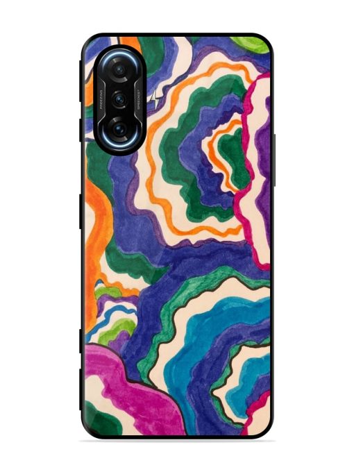 Wavy Wonder Glossy Soft Edge Case for Poco F3 Gt (5G) Chachhi