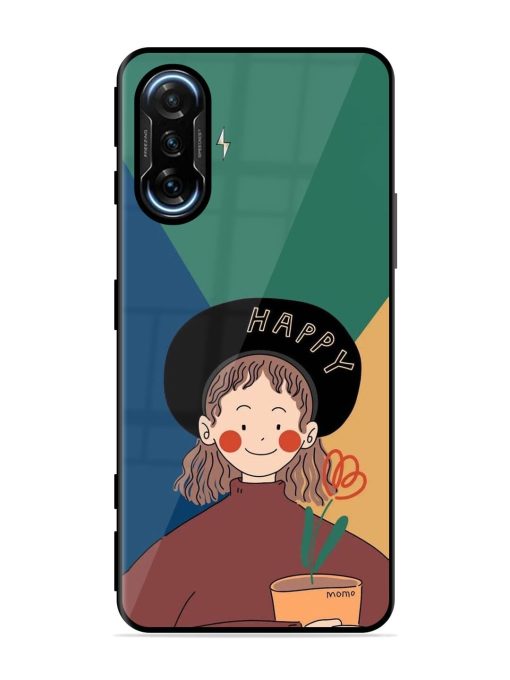 Happy Momo Glossy Soft Edge Case for Poco F3 Gt (5G) Chachhi