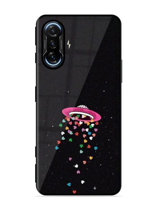 Love From Above Glossy Soft Edge Case for Poco F3 Gt (5G) Chachhi