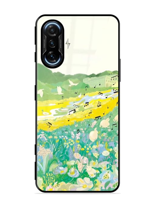 Melody In Bloom Glossy Soft Edge Case for Poco F3 Gt (5G) Chachhi