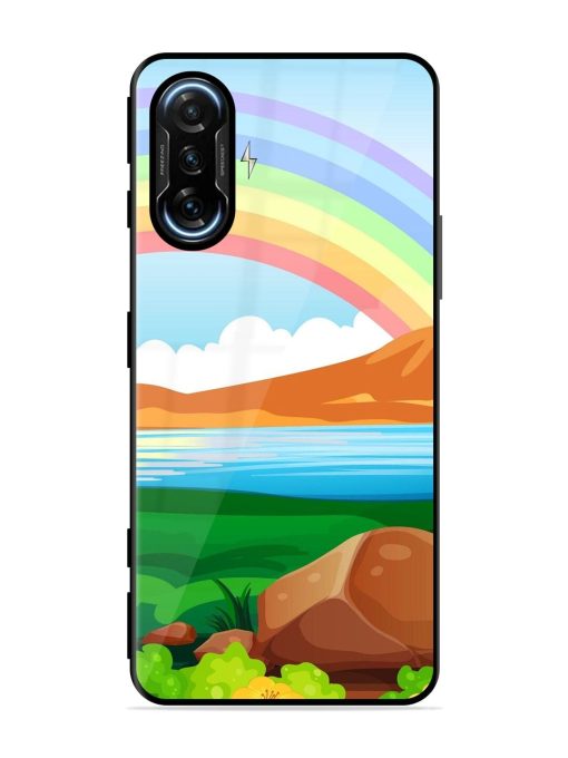 Rainbow Over The Lake Glossy Soft Edge Case for Poco F3 Gt (5G) Chachhi