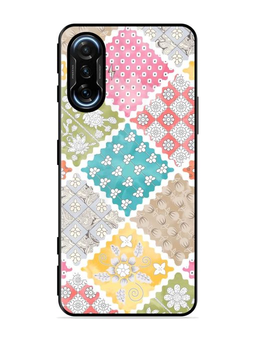 Patchwork Dreamscape Glossy Soft Edge Case for Poco F3 Gt (5G) Chachhi