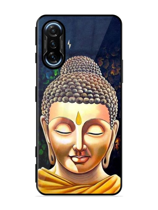 Buddha Face Glossy Soft Edge Case for Poco F3 Gt (5G) Chachhi