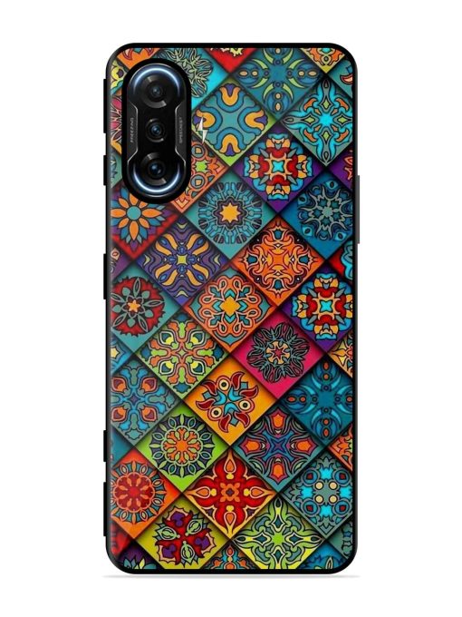 Patchwork Mandala Mosaic Glossy Soft Edge Case for Poco F3 Gt (5G) Chachhi