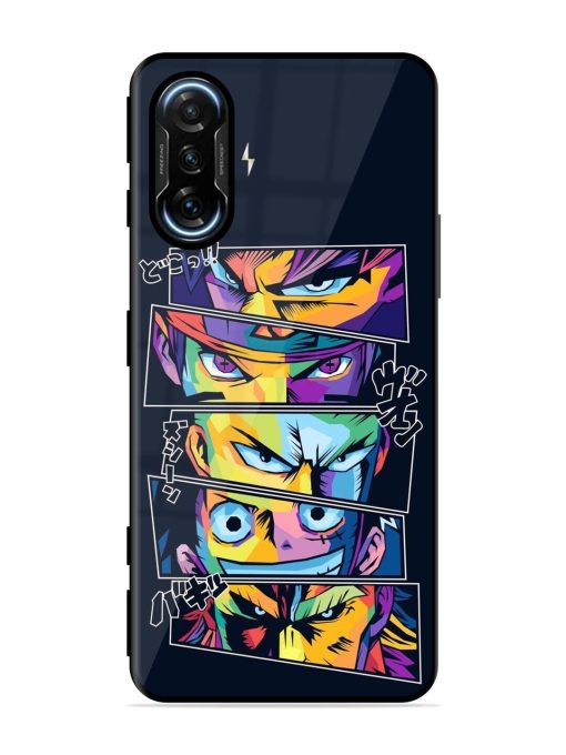 One Piece Powerhouse Glossy Soft Edge Case for Poco F3 Gt (5G) Chachhi