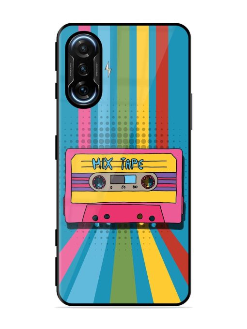 Retro Cassette Tapes Glossy Soft Edge Case for Poco F3 Gt (5G) Chachhi