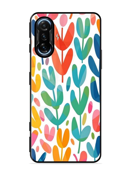 Rainbow Of Blooms Glossy Soft Edge Case for Poco F3 Gt (5G) Chachhi