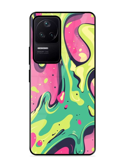 Gooey Grooves Glossy Soft Edge Case for Poco F4 (5G) Chachhi