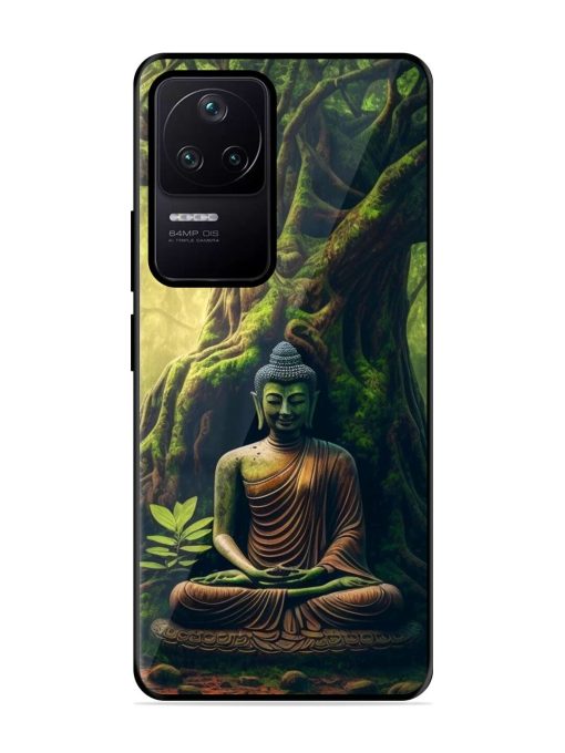 Green Buddha Art Glossy Soft Edge Case for Poco F4 (5G) Chachhi