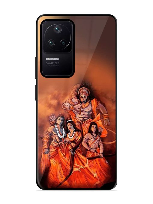 Sita Ram Glossy Soft Edge Case for Poco F4 (5G) Chachhi