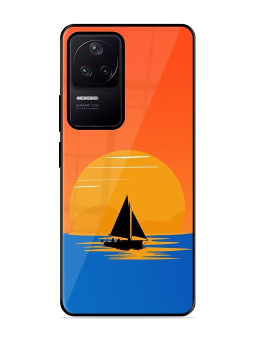 Sunset Sail Glossy Soft Edge Case for Poco F4 (5G) Chachhi