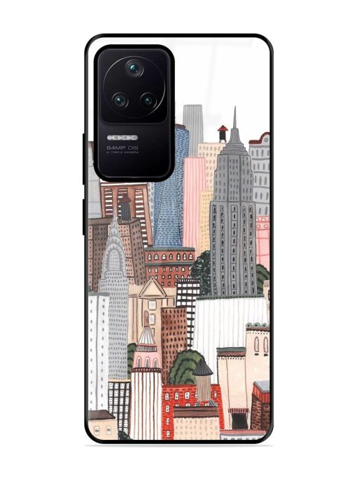 Cityscape Dreams Glossy Soft Edge Case for Poco F4 (5G) Chachhi