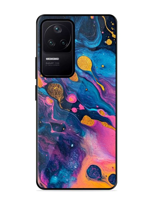 Cosmic Swirl Glossy Soft Edge Case for Poco F4 (5G) Chachhi