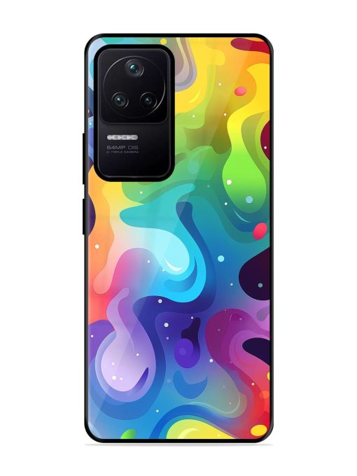 Rainbow River Glossy Soft Edge Case for Poco F4 (5G) Chachhi