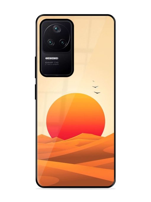 Desert Sunset Glossy Soft Edge Case for Poco F4 (5G) Chachhi