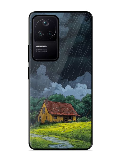 Rainy Day Retreat Glossy Soft Edge Case for Poco F4 (5G) Chachhi