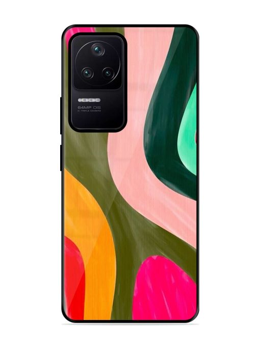 Wavy Wonder Glossy Soft Edge Case for Poco F4 (5G) Chachhi