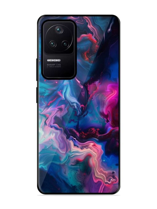 Cosmic Swirl Glossy Soft Edge Case for Poco F4 (5G) Chachhi