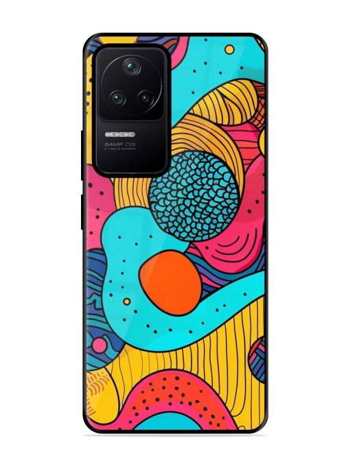 Psychedelic Patterns Glossy Soft Edge Case for Poco F4 (5G) Chachhi