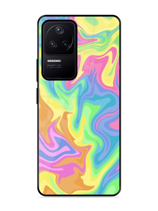 Whimsical Swirl Glossy Soft Edge Case for Poco F4 (5G) Chachhi