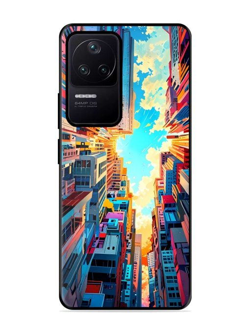 Skyward City Glossy Soft Edge Case for Poco F4 (5G) Chachhi