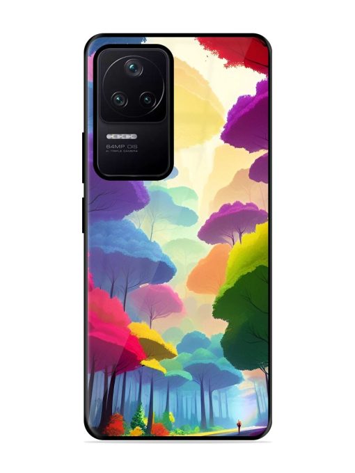 Rainbow Road Glossy Soft Edge Case for Poco F4 (5G) Chachhi