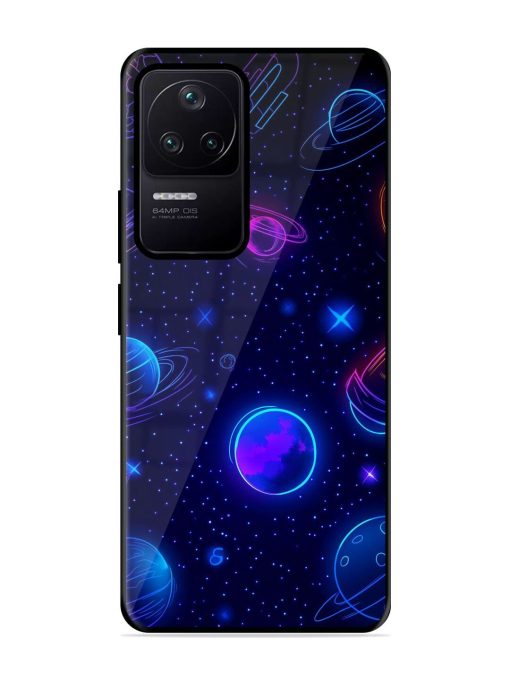 Neon Cosmos Glossy Soft Edge Case for Poco F4 (5G) Chachhi