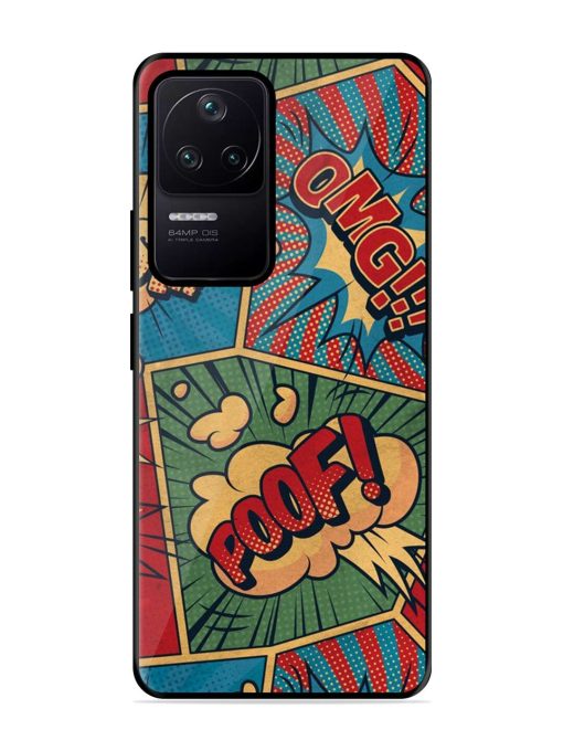 Comic Book Chaos Glossy Soft Edge Case for Poco F4 (5G) Chachhi