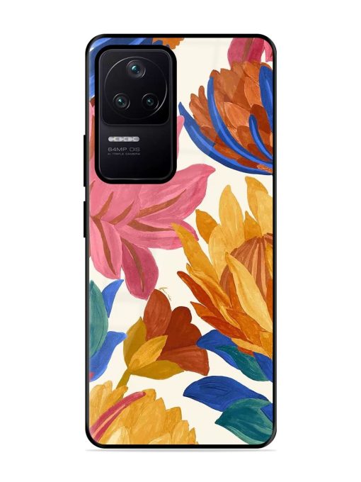 Blooming Tapestry Glossy Soft Edge Case for Poco F4 (5G) Chachhi