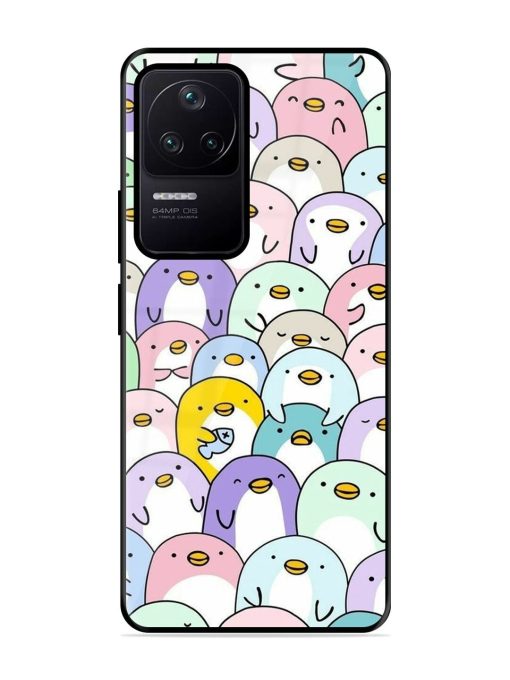 Penguin Party Glossy Soft Edge Case for Poco F4 (5G) Chachhi